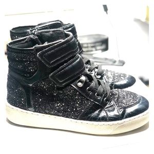 Black Sparkle ALDO Hightop Sneaker
